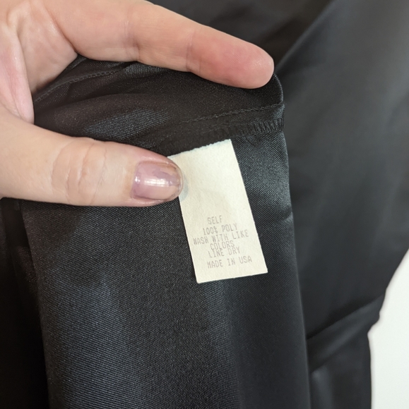 Tea length Black satin Queen of Heartz Dress 2XL - Picture 12 of 12